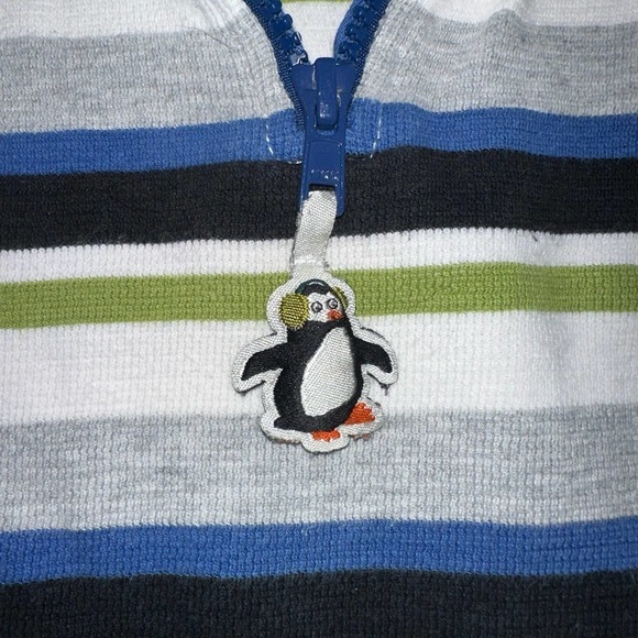 EUC Kids 5T Gymboree 1/4 Zip Pullover LS Striped Shirt - Picture 4 of 7